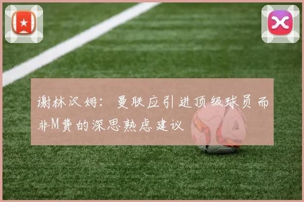 谢林汉姆：曼联应引进顶级球员而非M费的深思熟虑建议